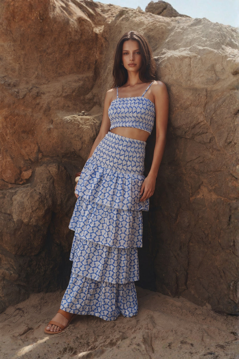 Blue Printed Co-Ord Set