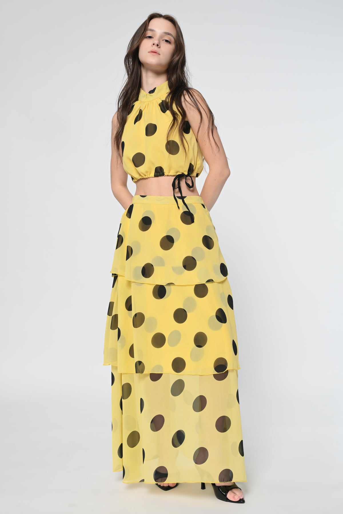 Retro -Chic Flounce Co-ord Set