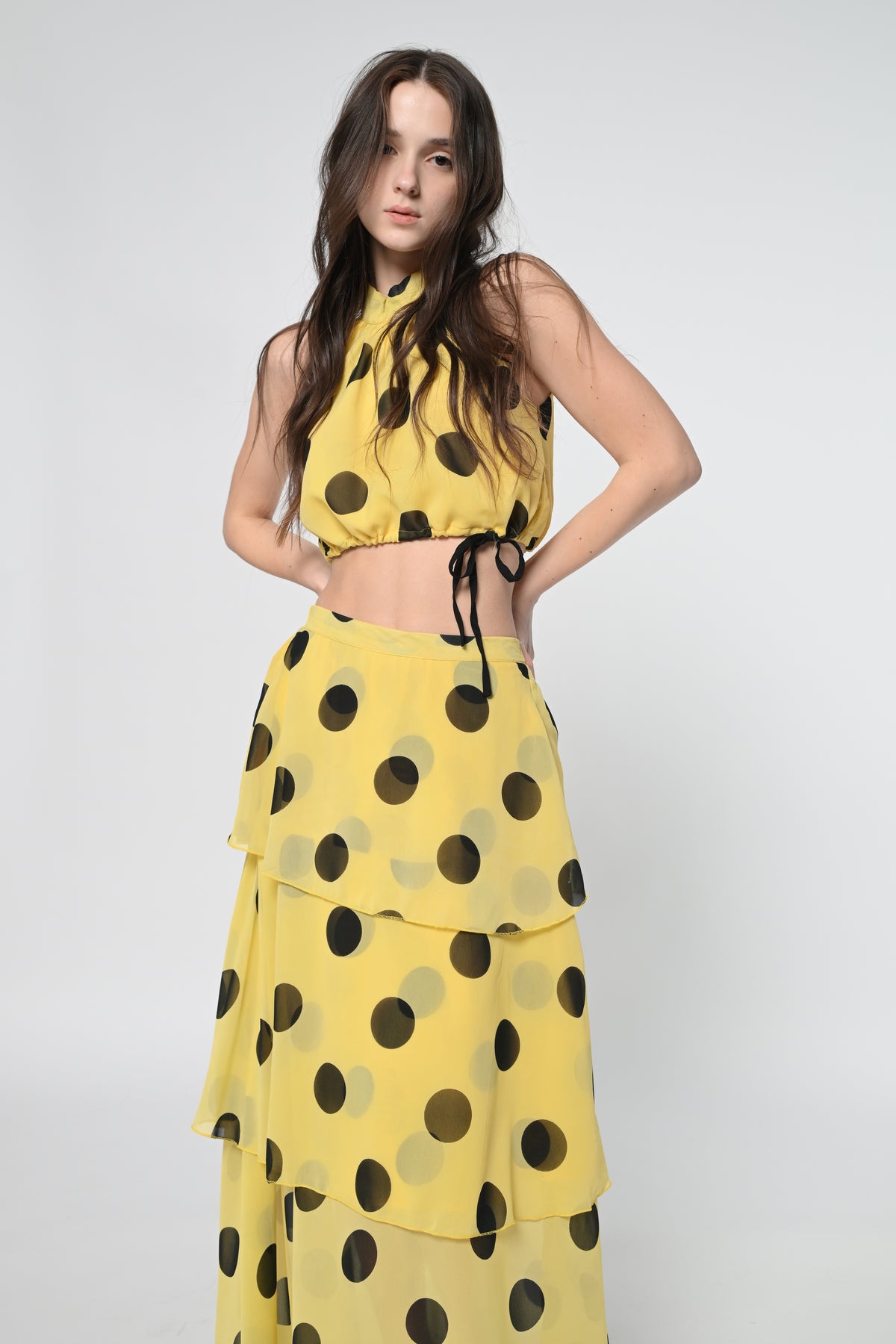 Retro -Chic Flounce Co-ord Set