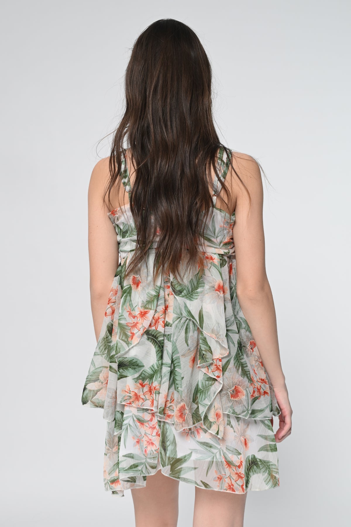 Babydoll Tiered Mini Dress