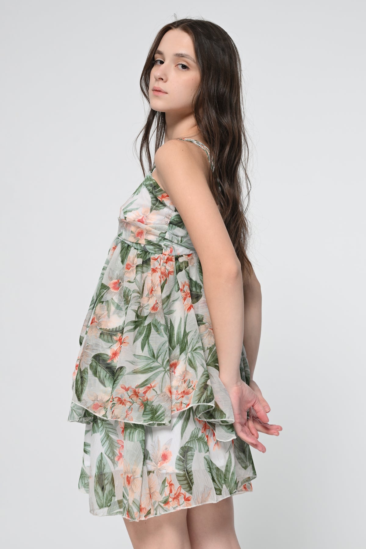 Babydoll Tiered Mini Dress