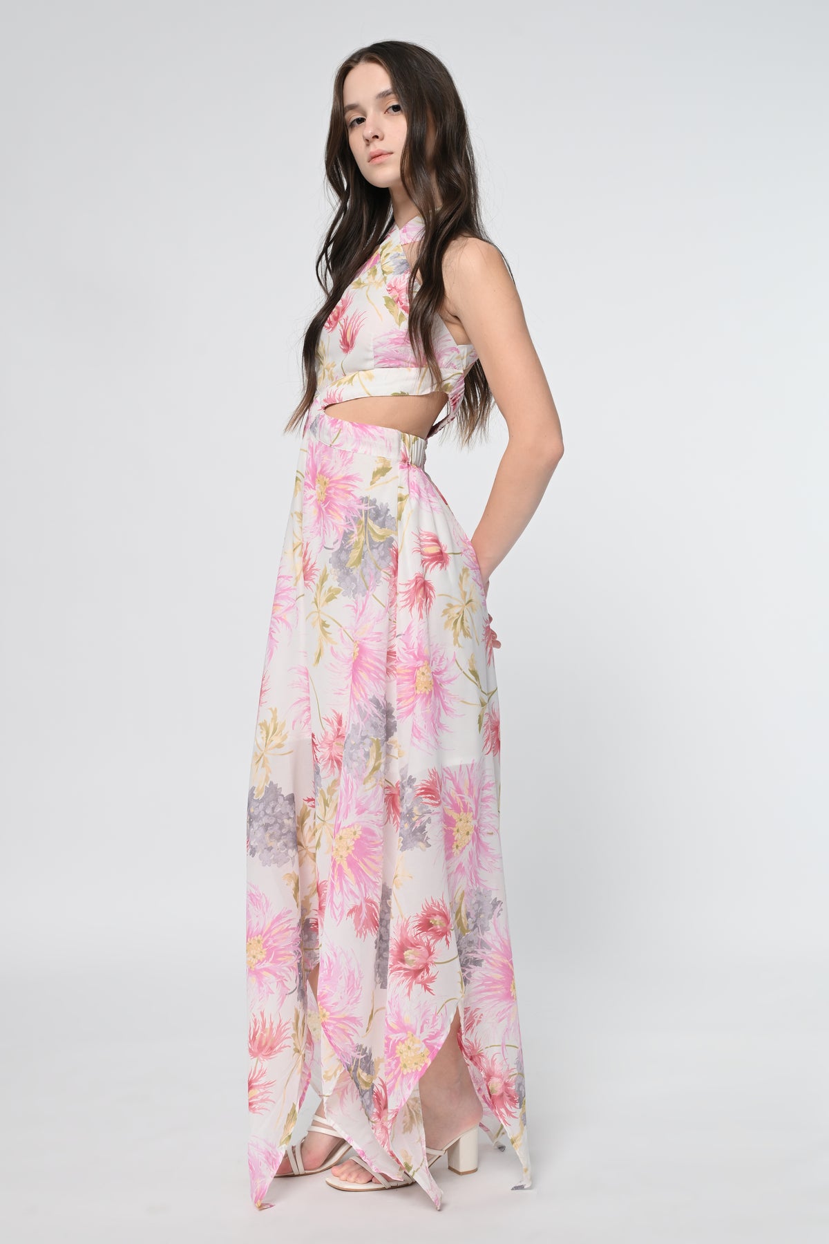 Blooming Grace Asymmetrical Dress