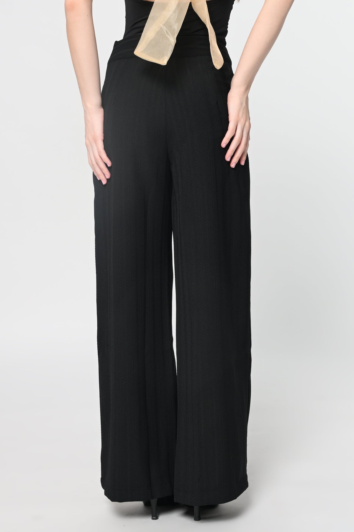 Black Straight Fit Pants