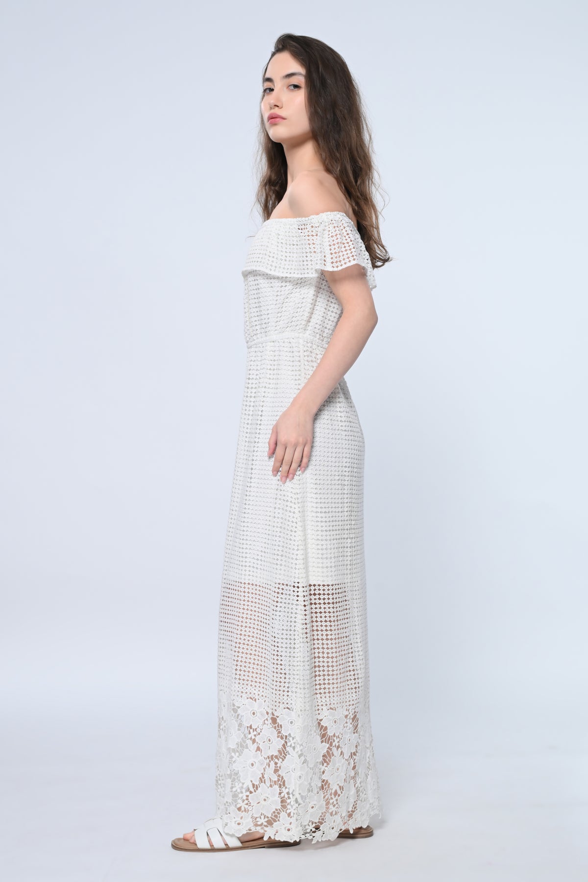 Island Glow Off-Shoulder Dress