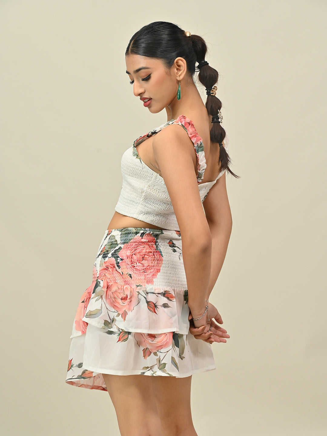 White Printed Co-Ord Set