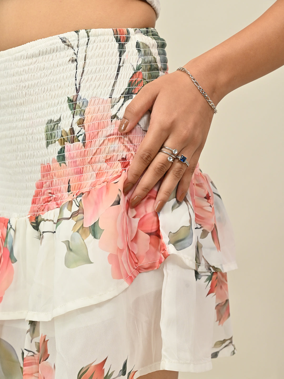 White Printed Co-Ord Set