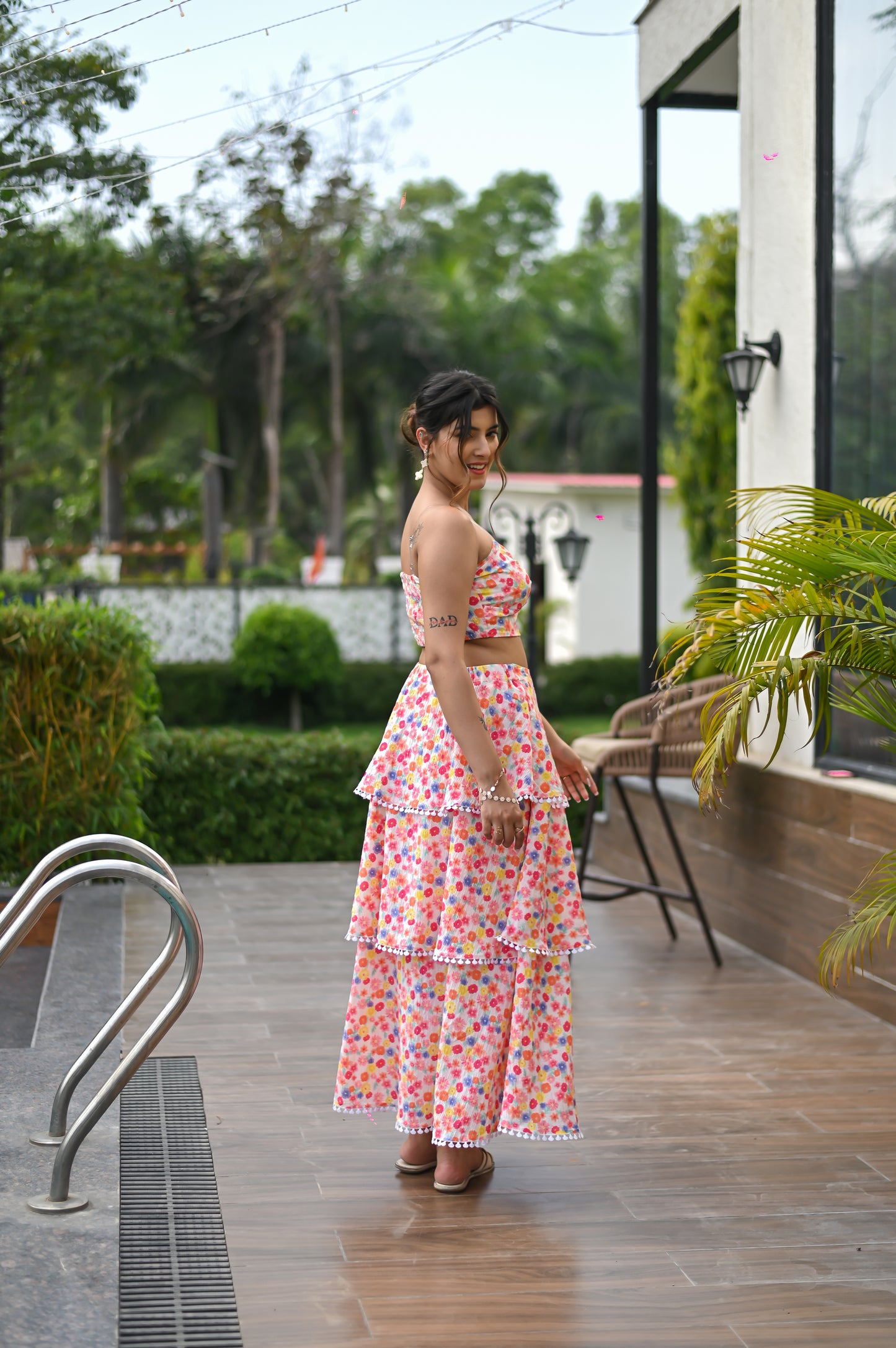 Floral Sangria Co-ord Set