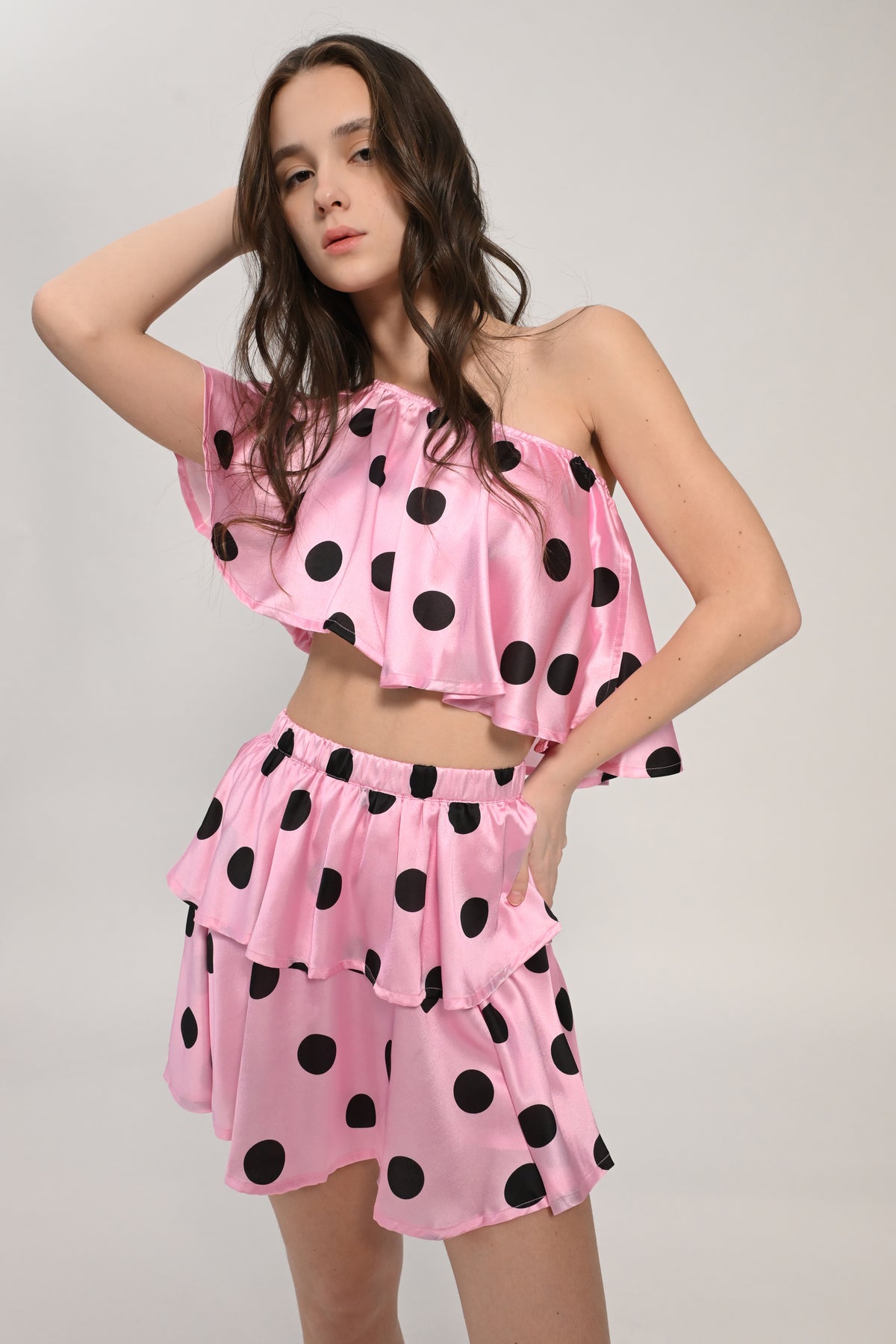 Playful Pink Polka Co-ord set