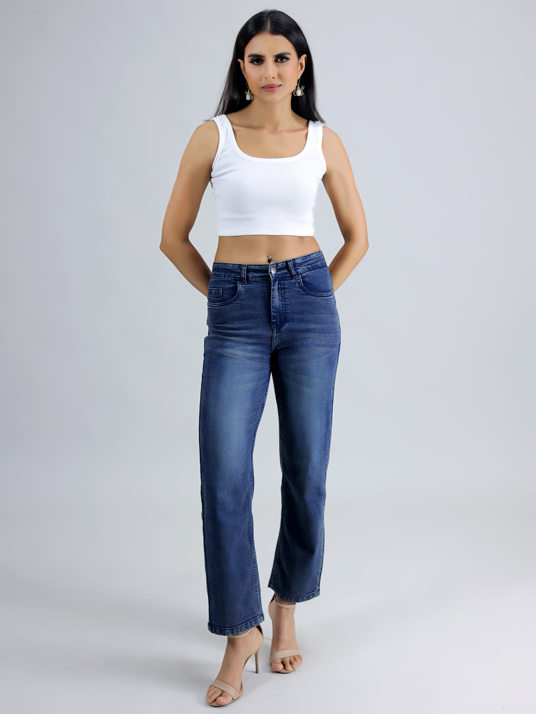 Blue Basic Denim Jeans