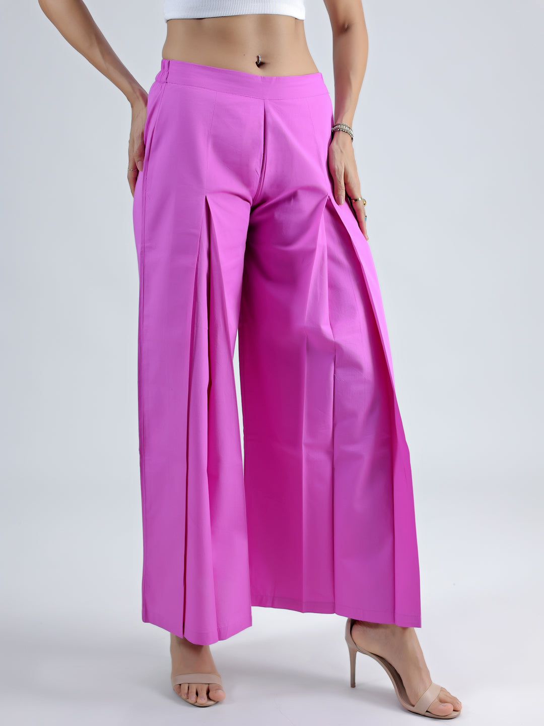 PINK PLEATED PANT