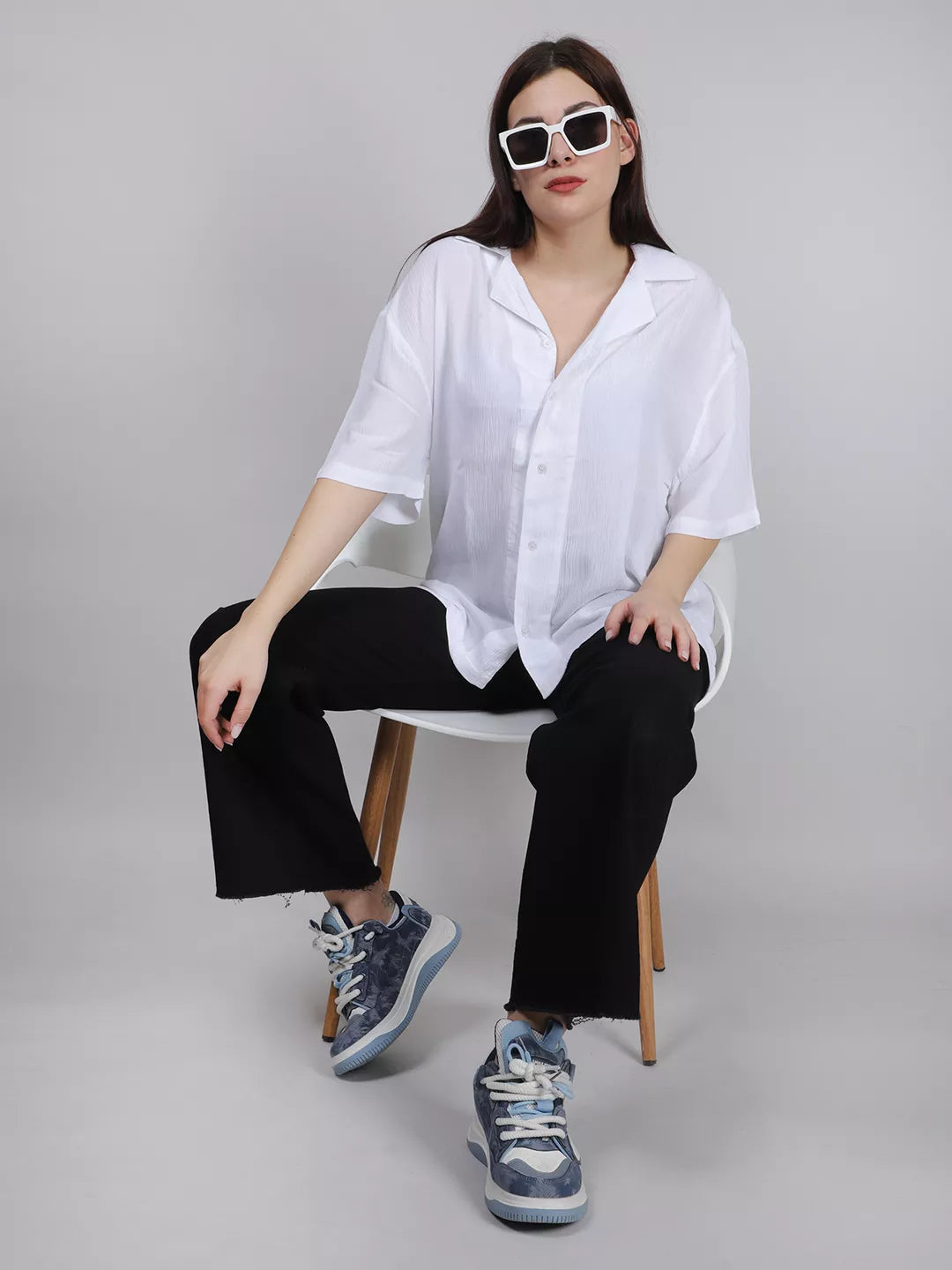 White Relax Fit Shirt