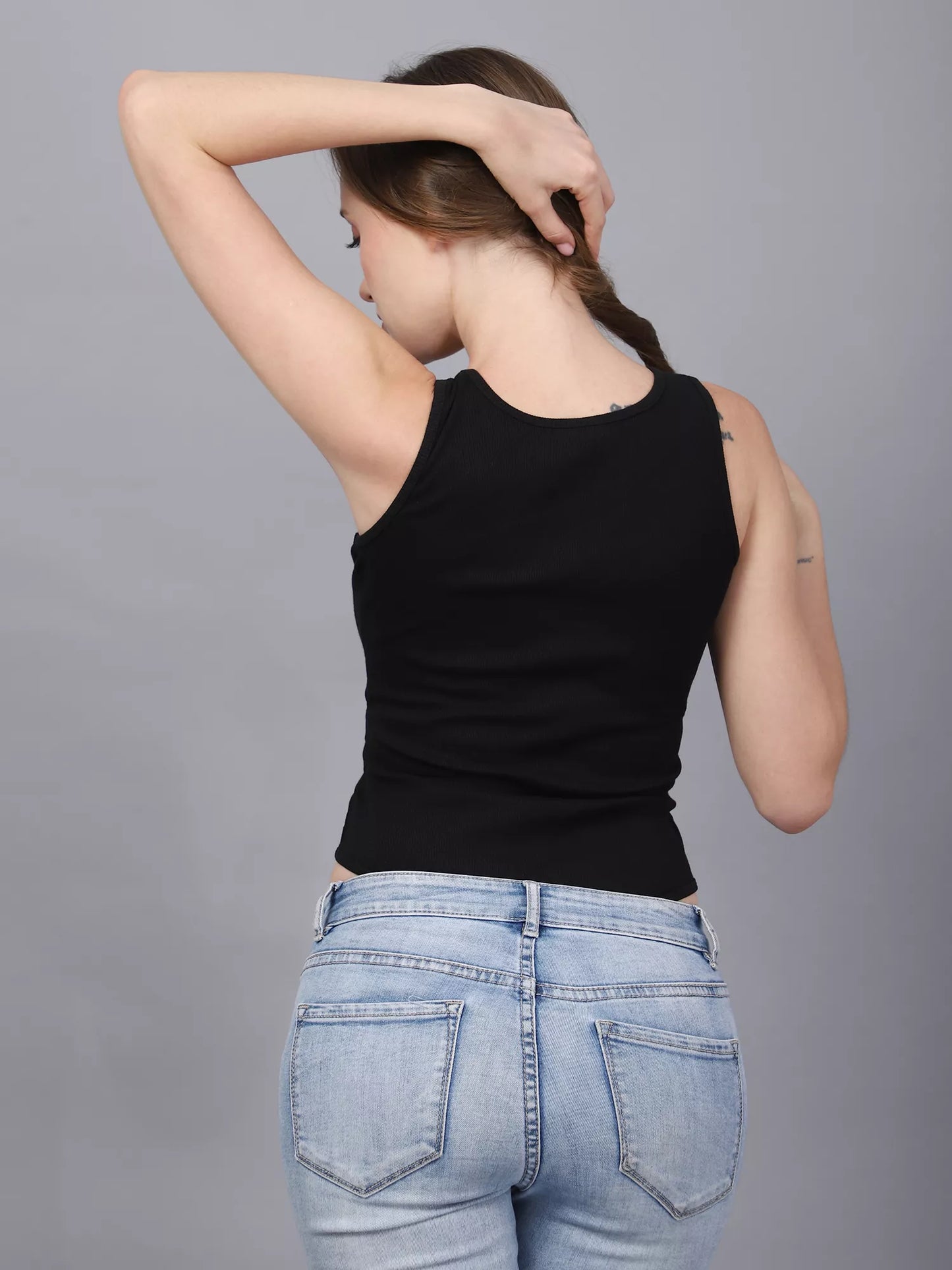 Black Moon Cutout Bodysuit
