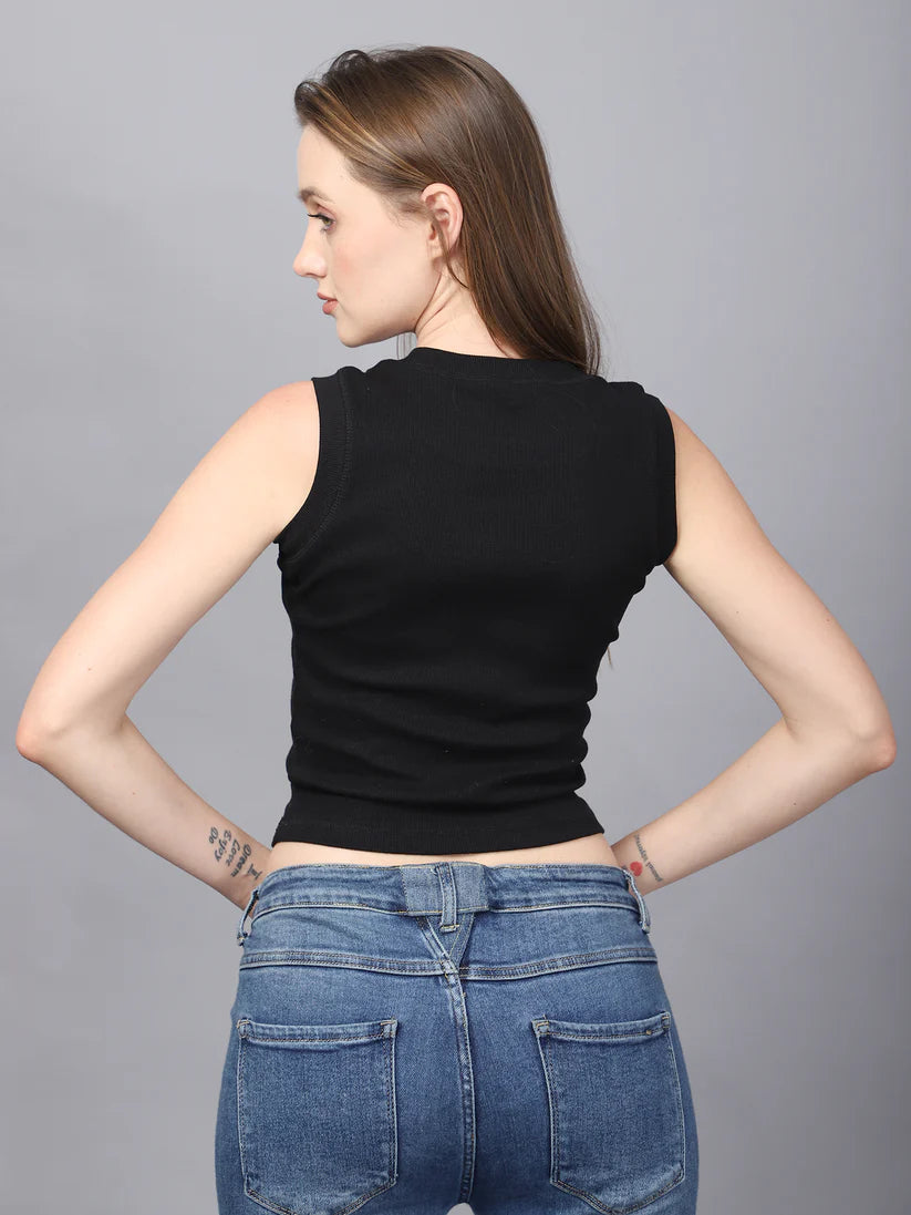 Black Rib Top
