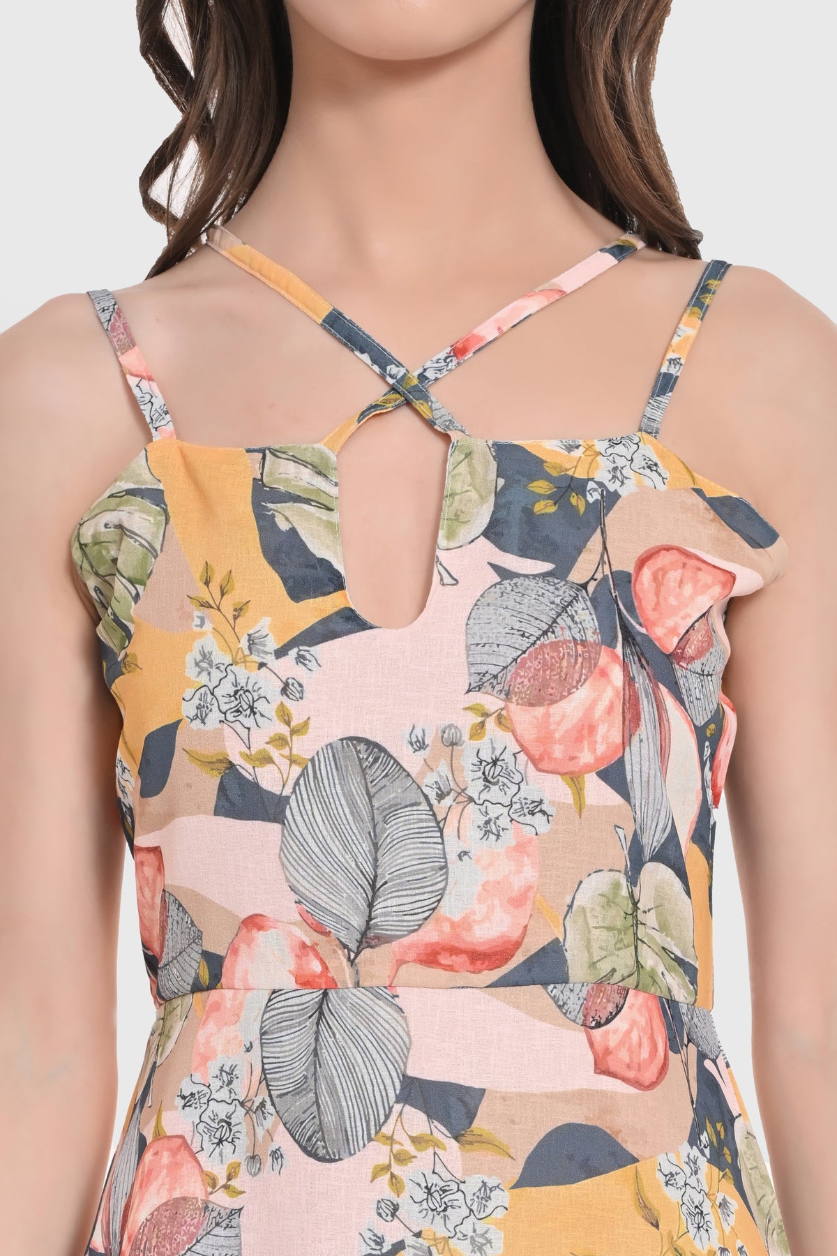 Tropical Bloom Mini Dress