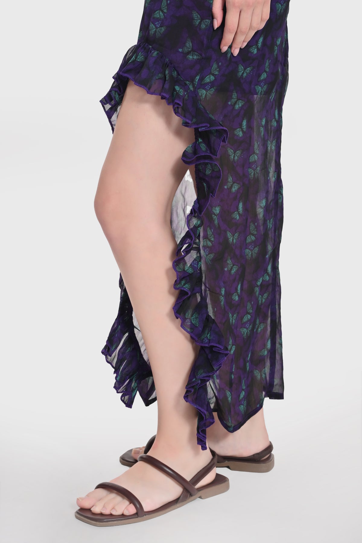 Midnight Butterfly Mesh Dress