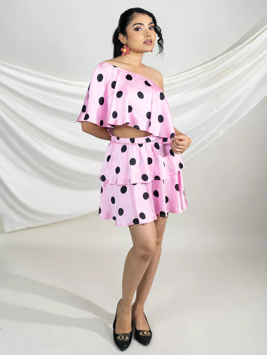 Playful Pink Polka Co-ord set