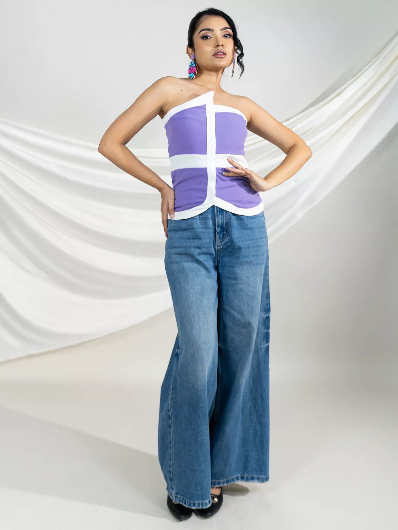 Lavender Off Shoulder Top