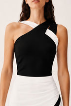 Black Front Cris Cross Top
