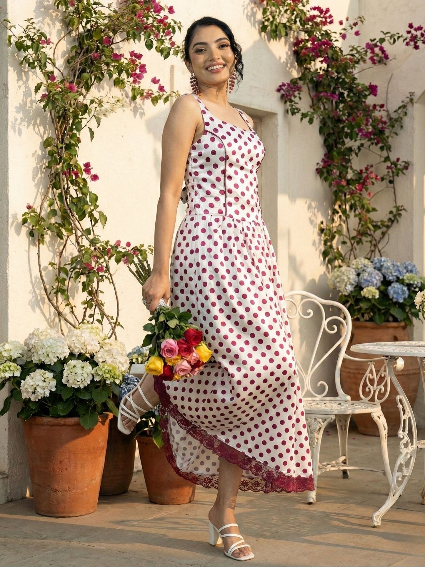 Polka Princess Maxi dress
