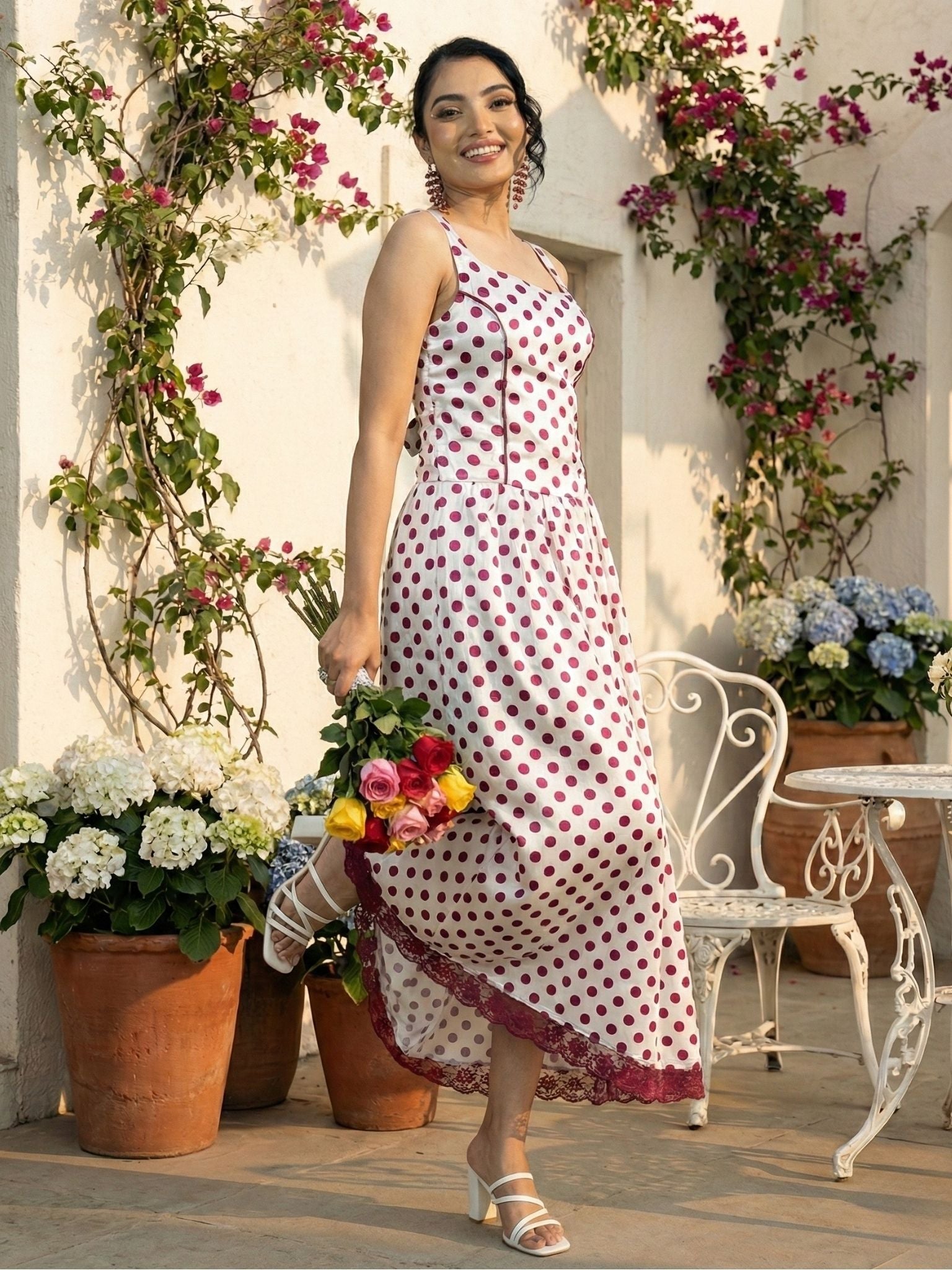 Polka Princess Maxi dress