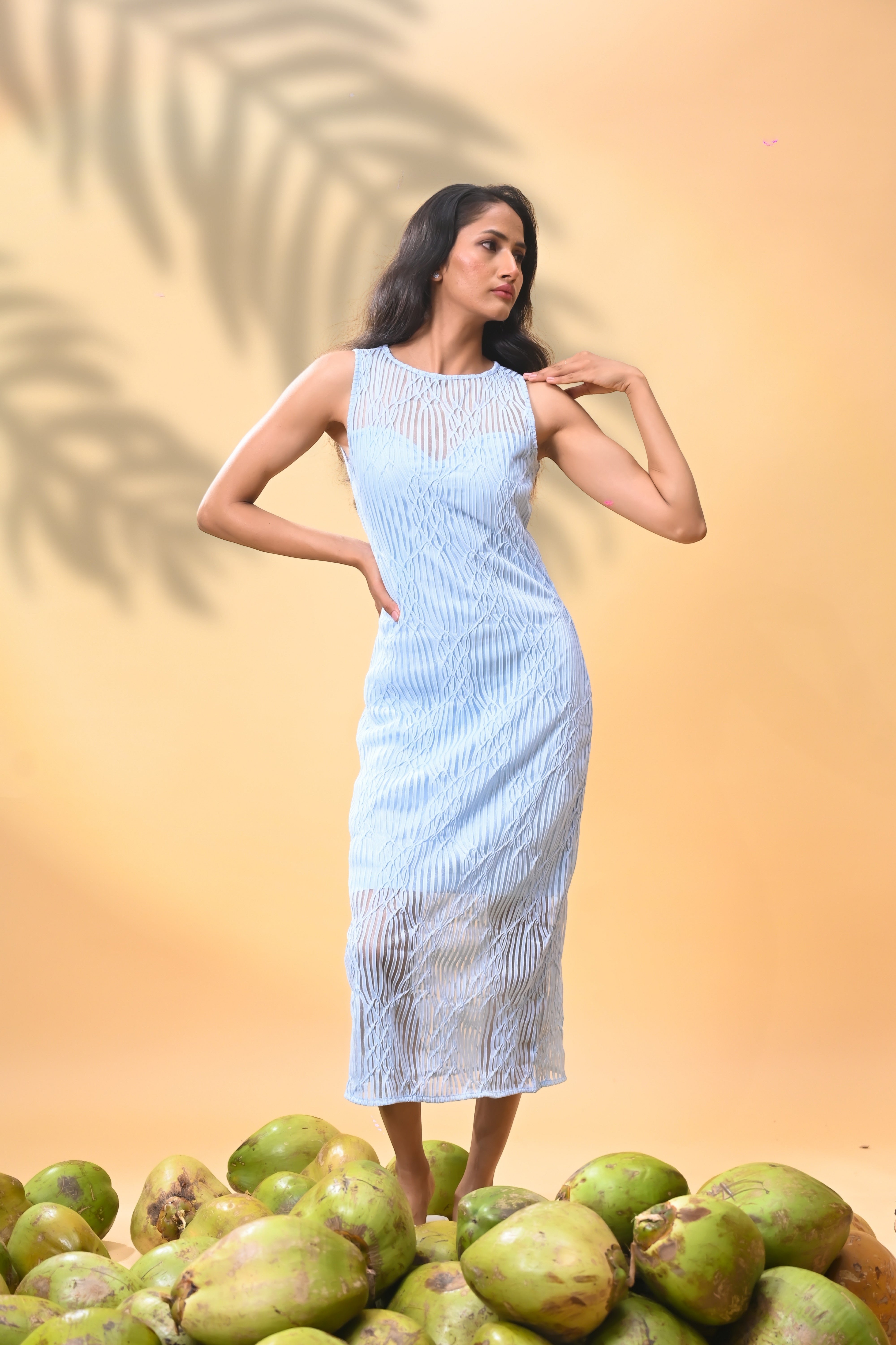 Linear Grace Bodycon Dress