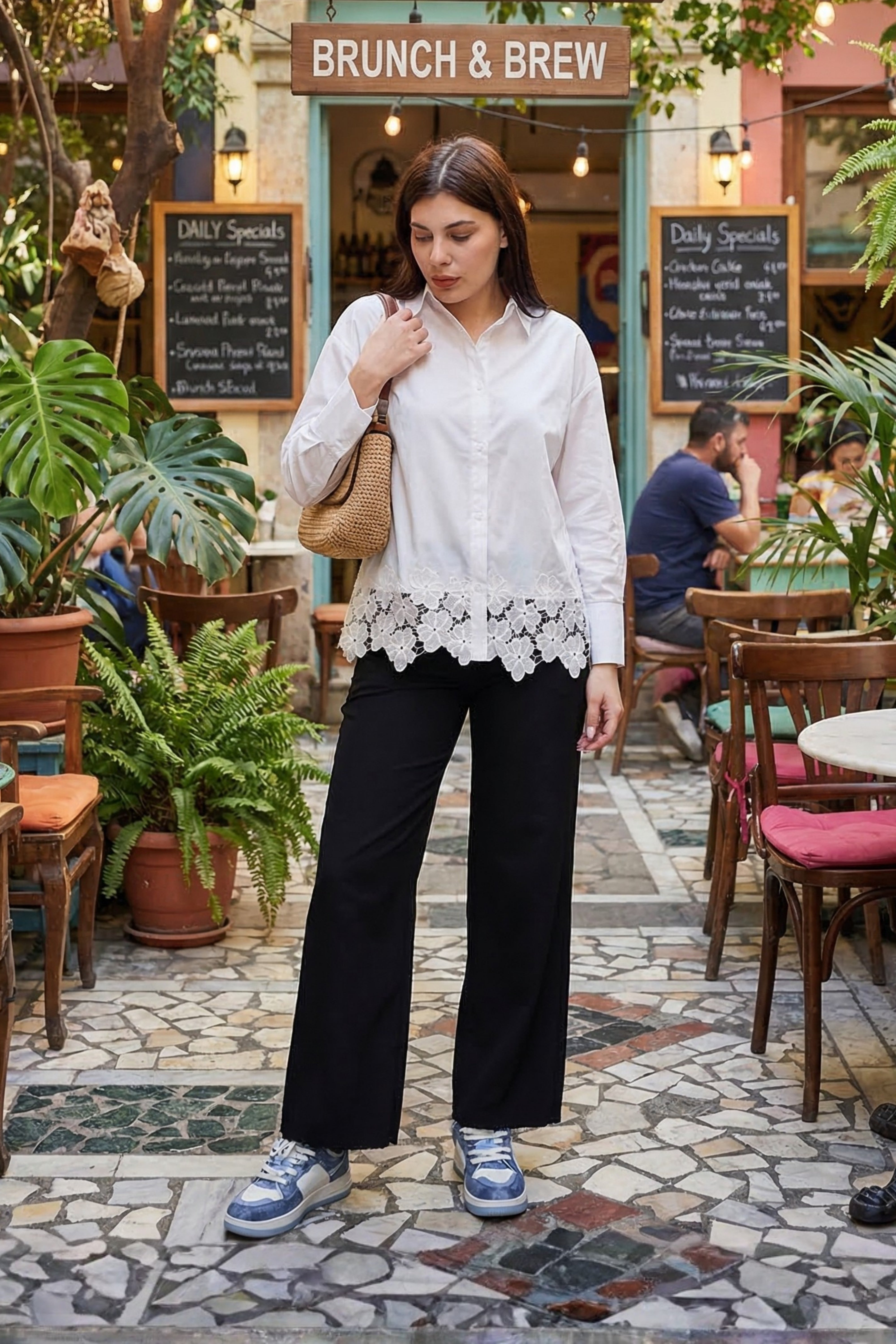 White Lace Shirt