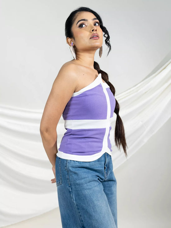 Lavender Off Shoulder Top