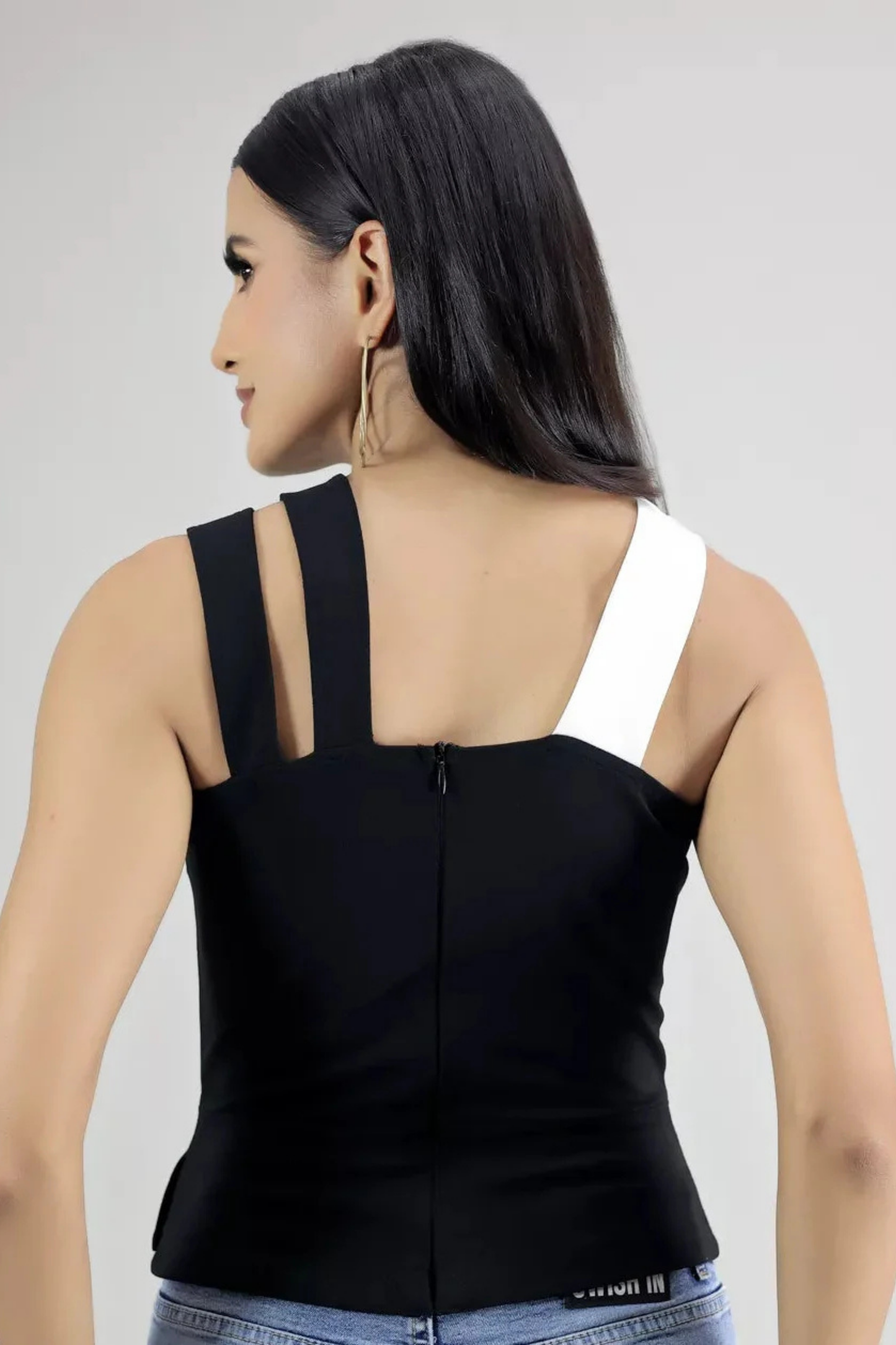Asymmetrical Black & White Co-ord Set