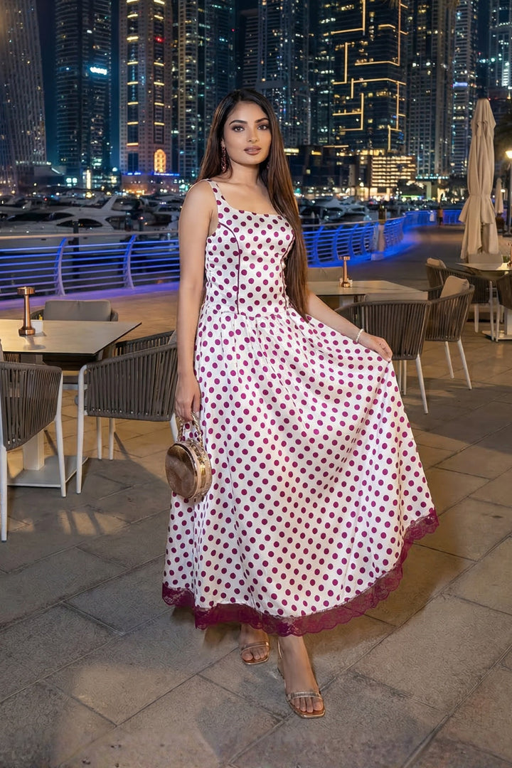 Polka Princess Maxi dress