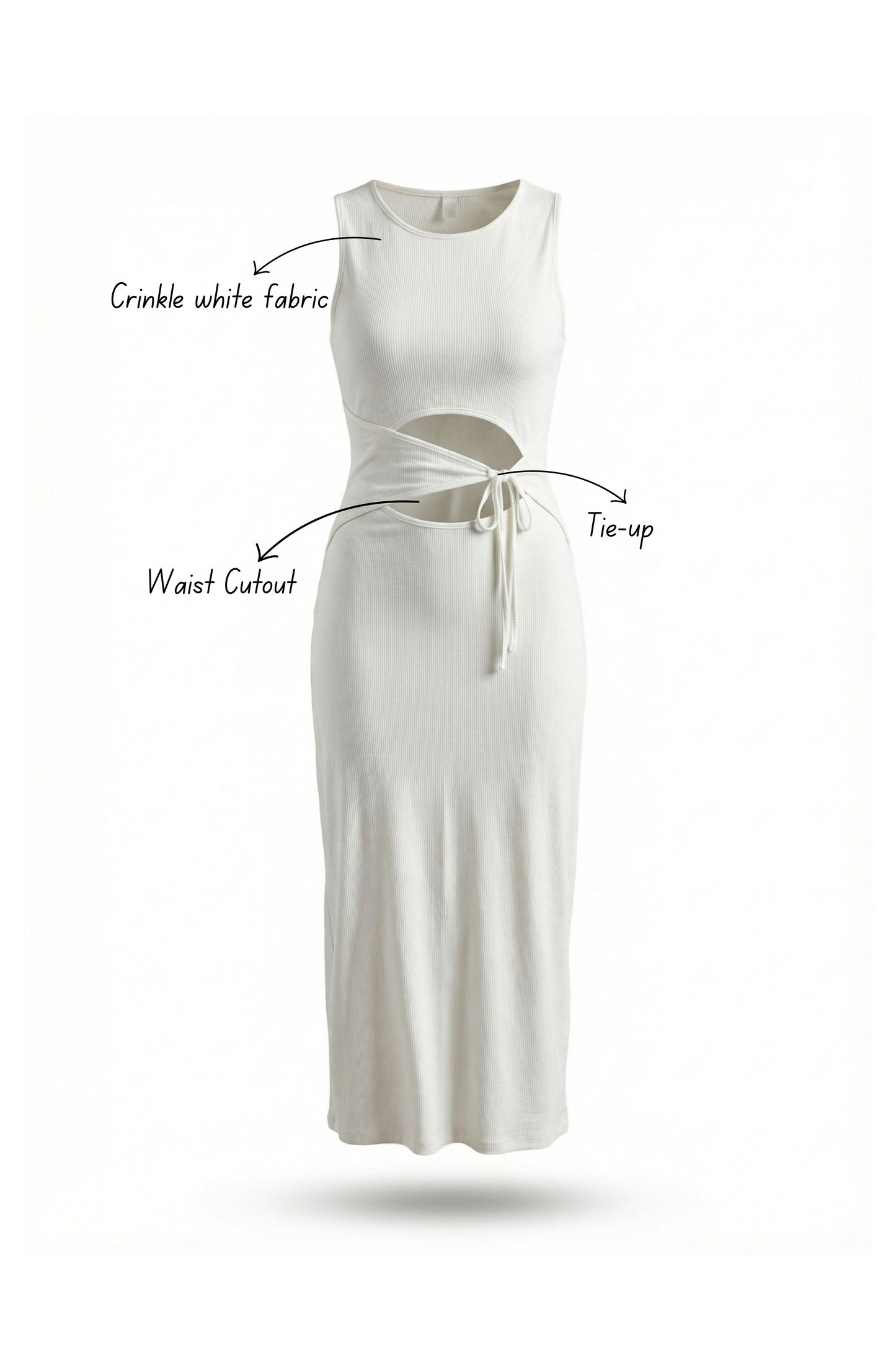 Coconut Cream Bodycon Dress