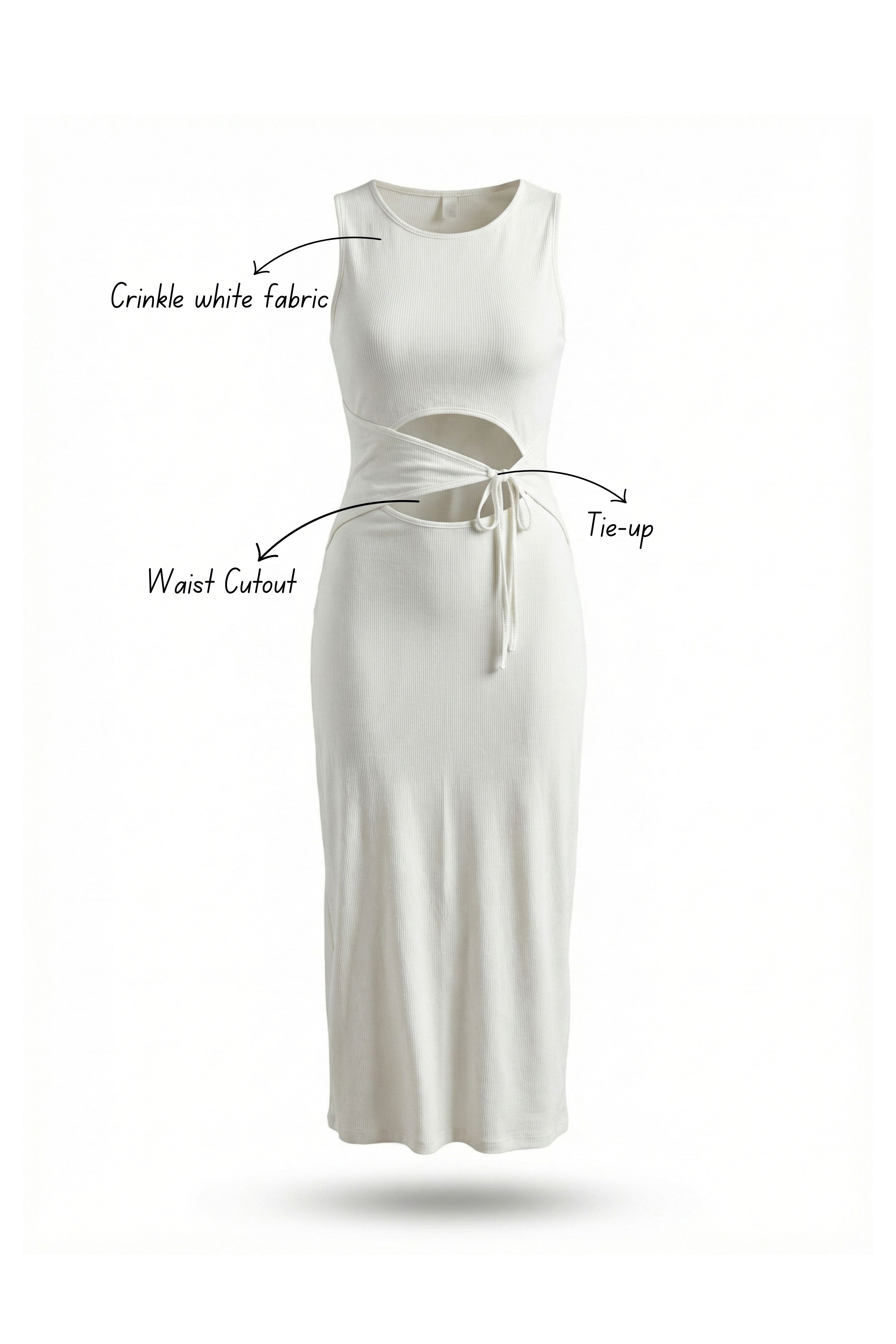 Coconut Cream Bodycon Dress