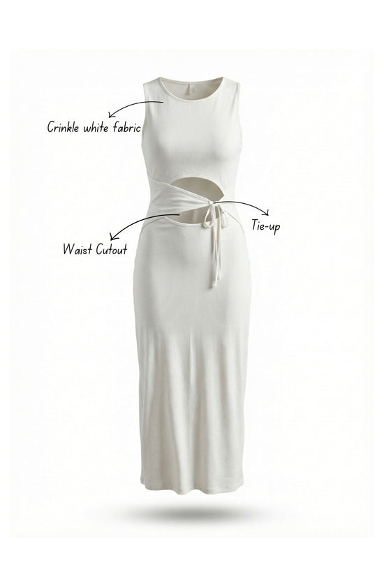 Coconut Cream Bodycon Dress