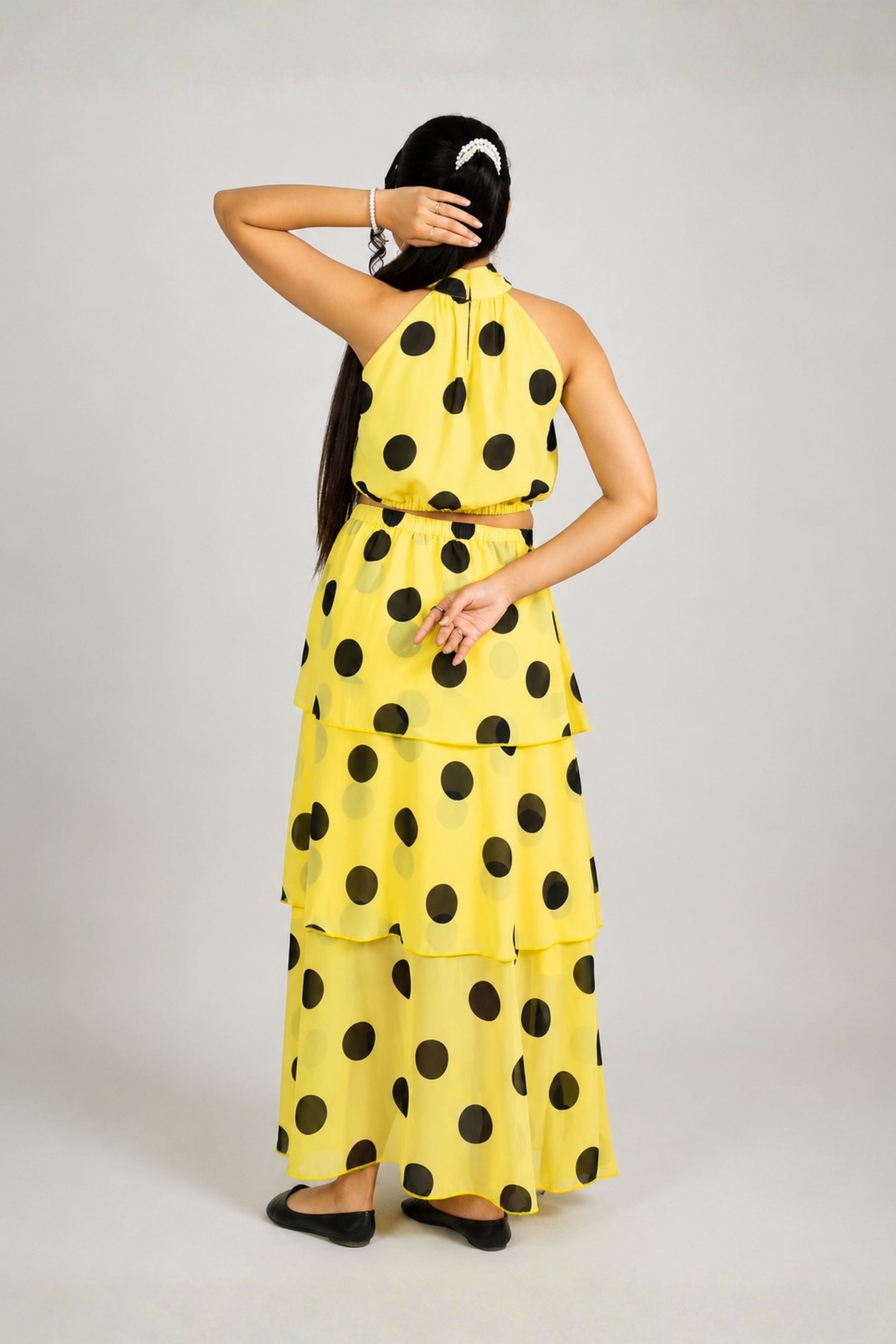 Retro -Chic Flounce Co-ord Set