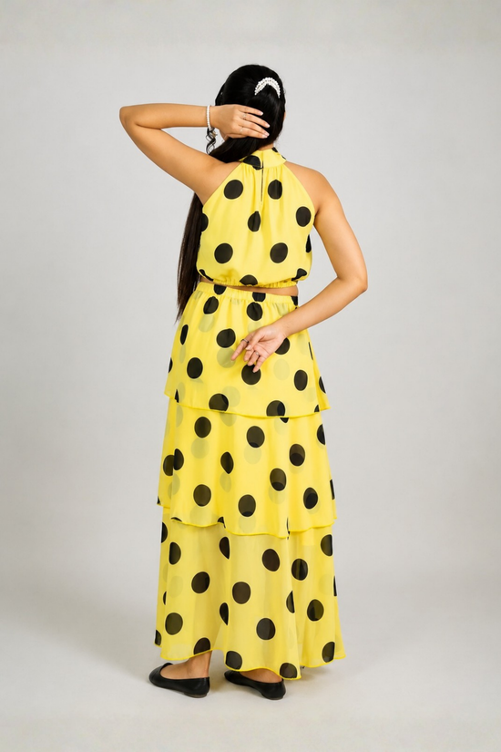 Retro -Chic Flounce Co-ord Set