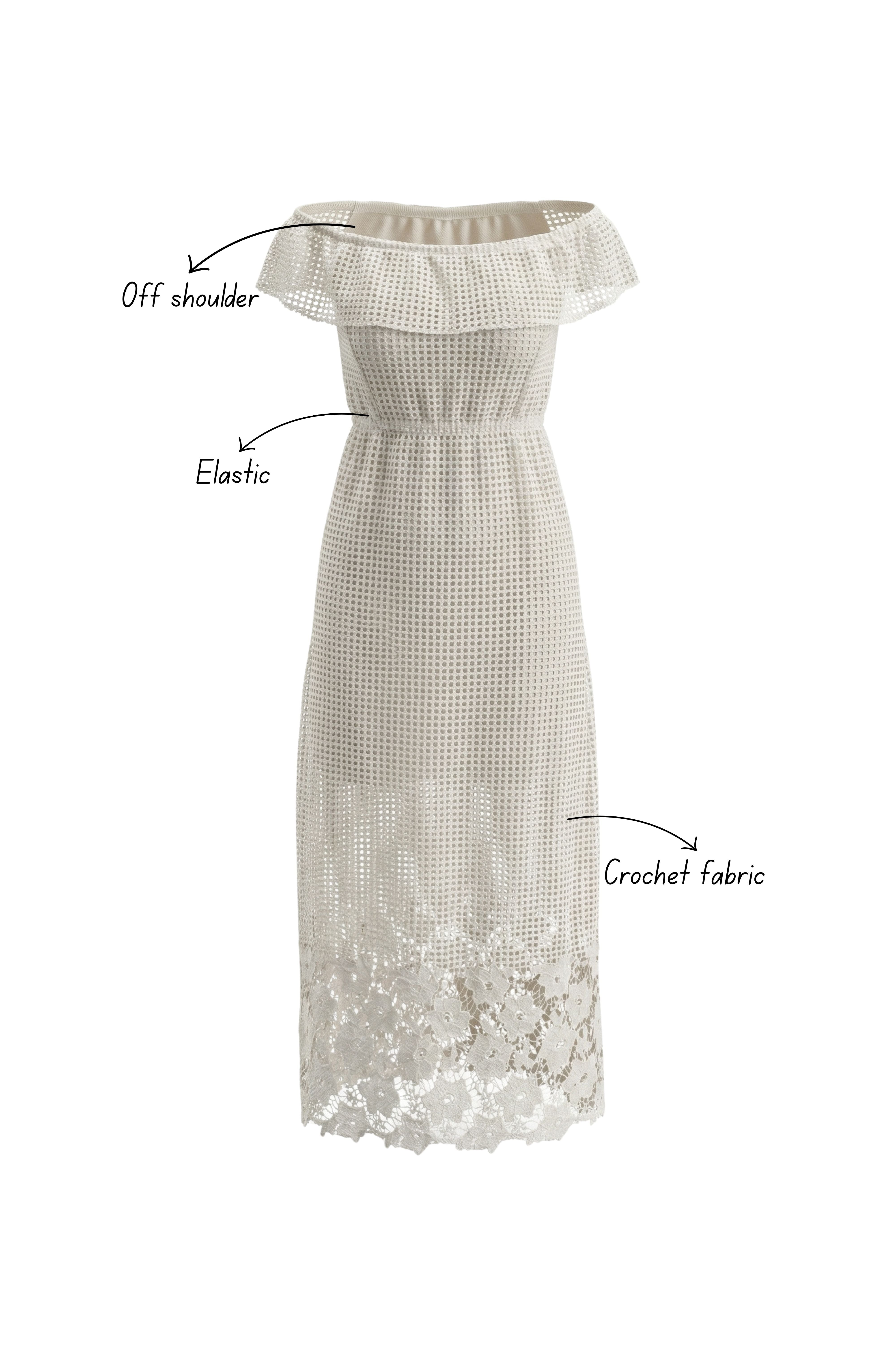 Island Glow Off-Shoulder Dress