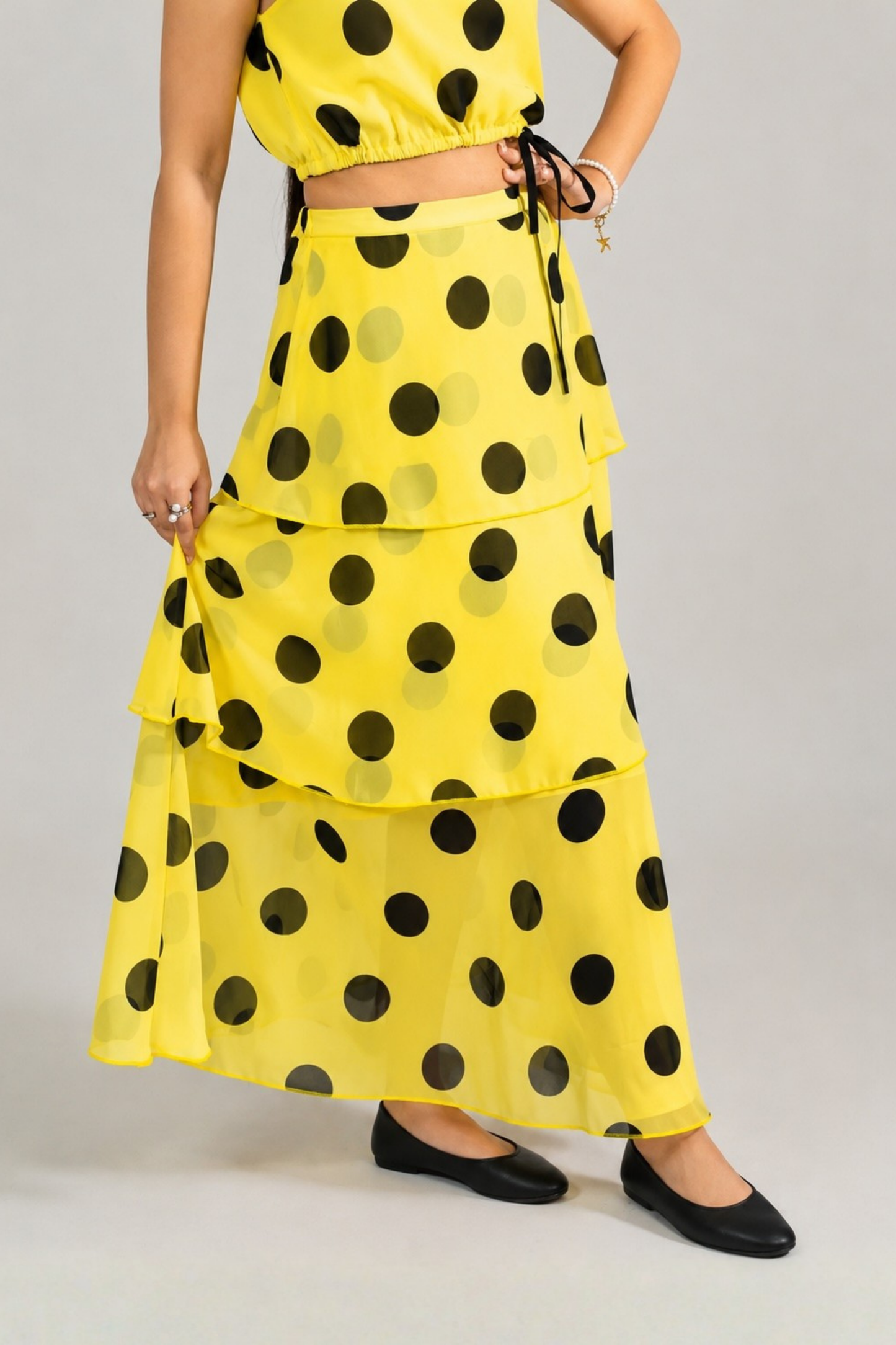 Retro -Chic Flounce Co-ord Set