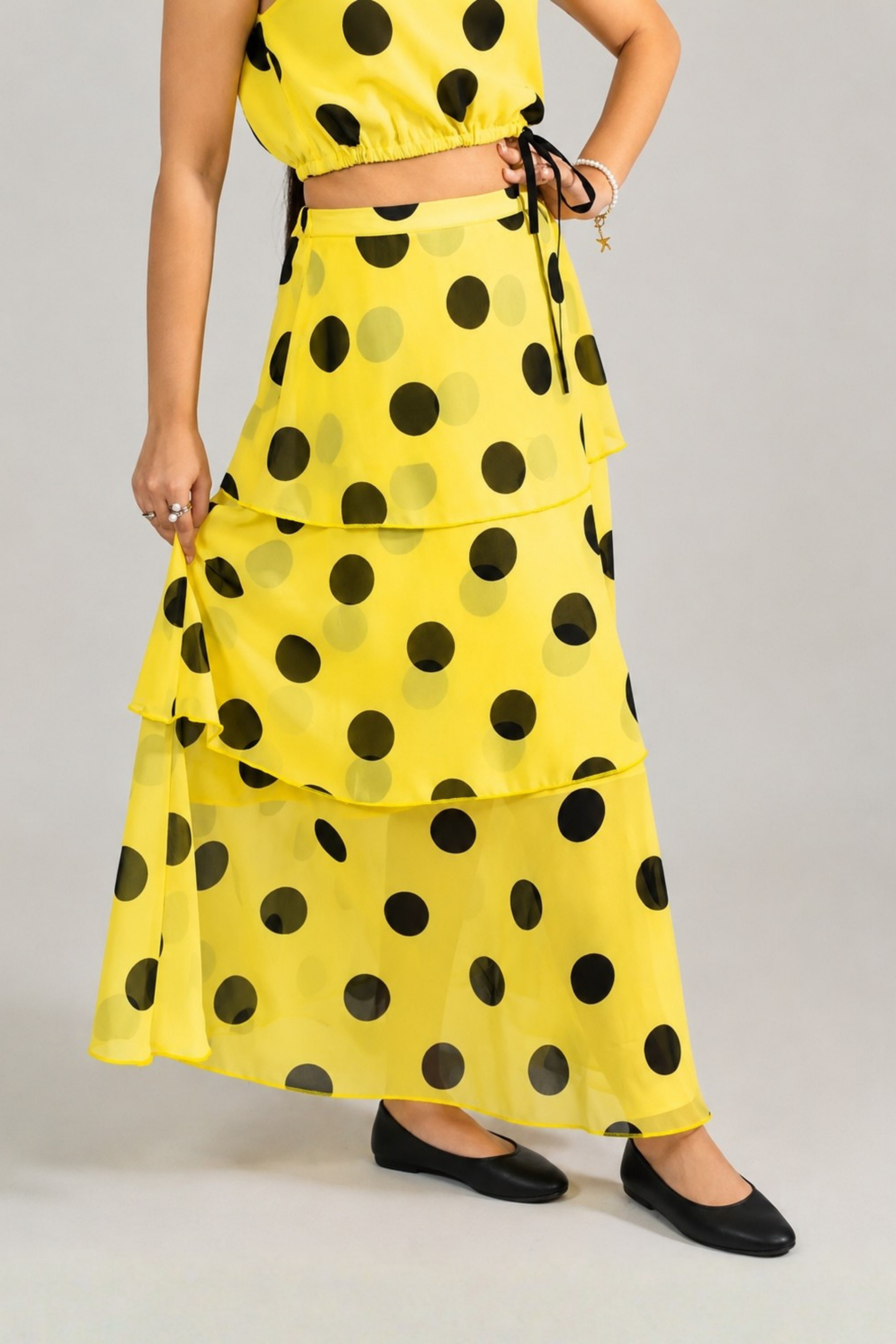 Retro -Chic Flounce Co-ord Set