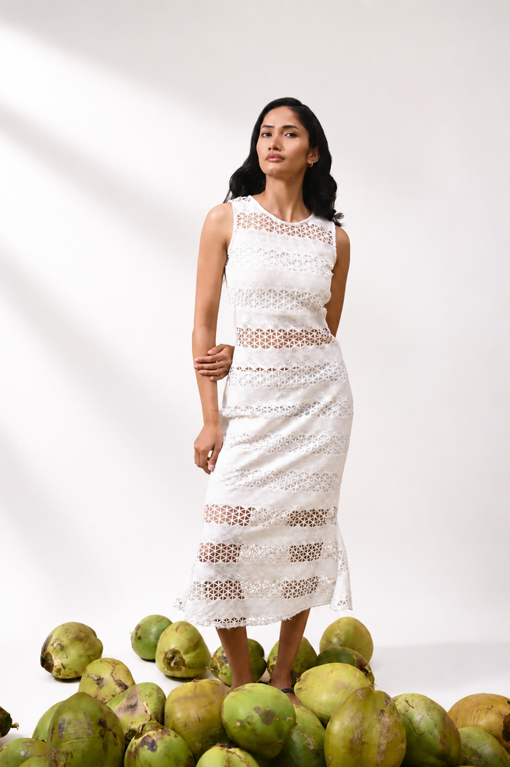 Sculpted Crochet Dress