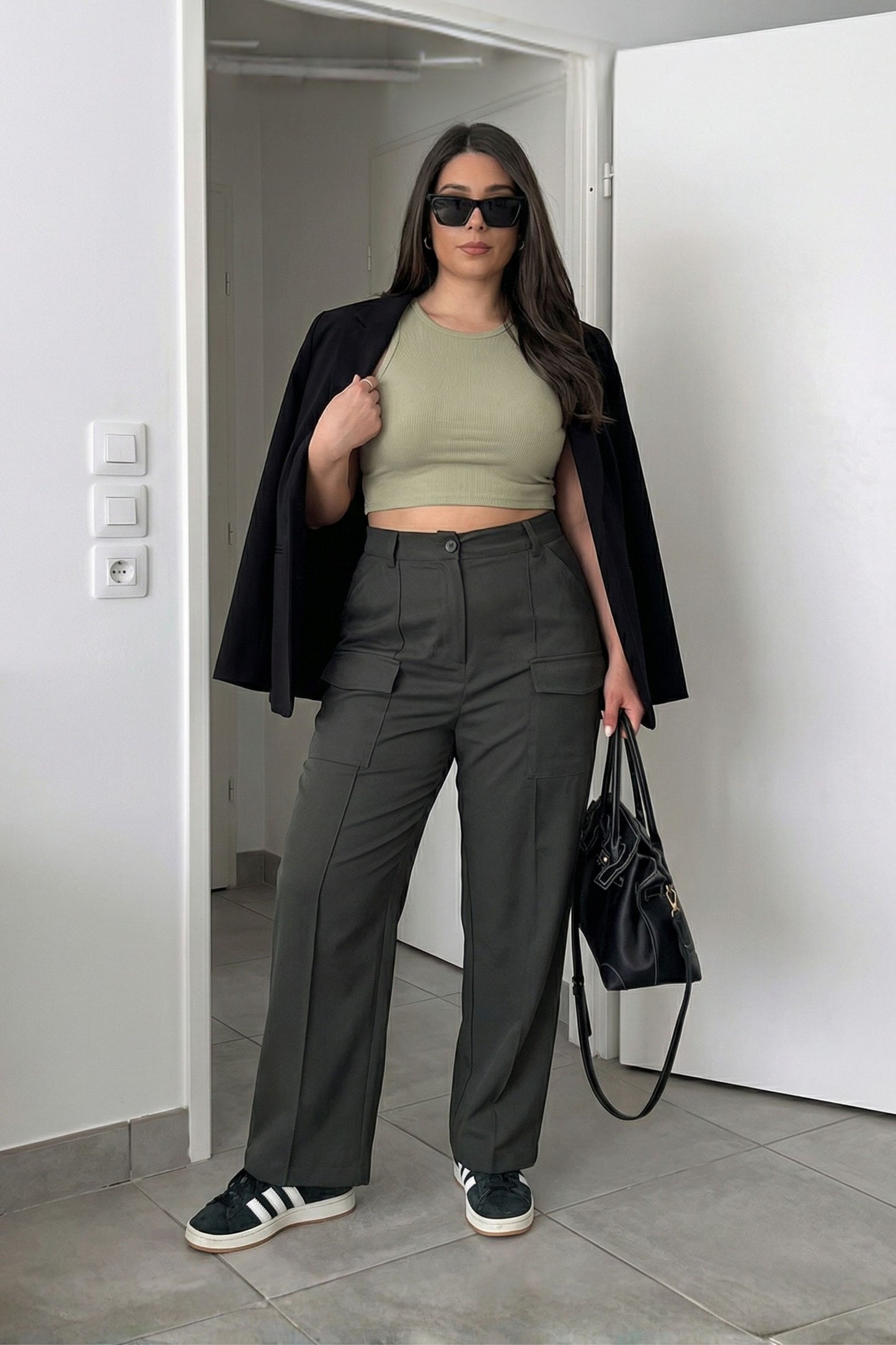 Black Pocket Pants