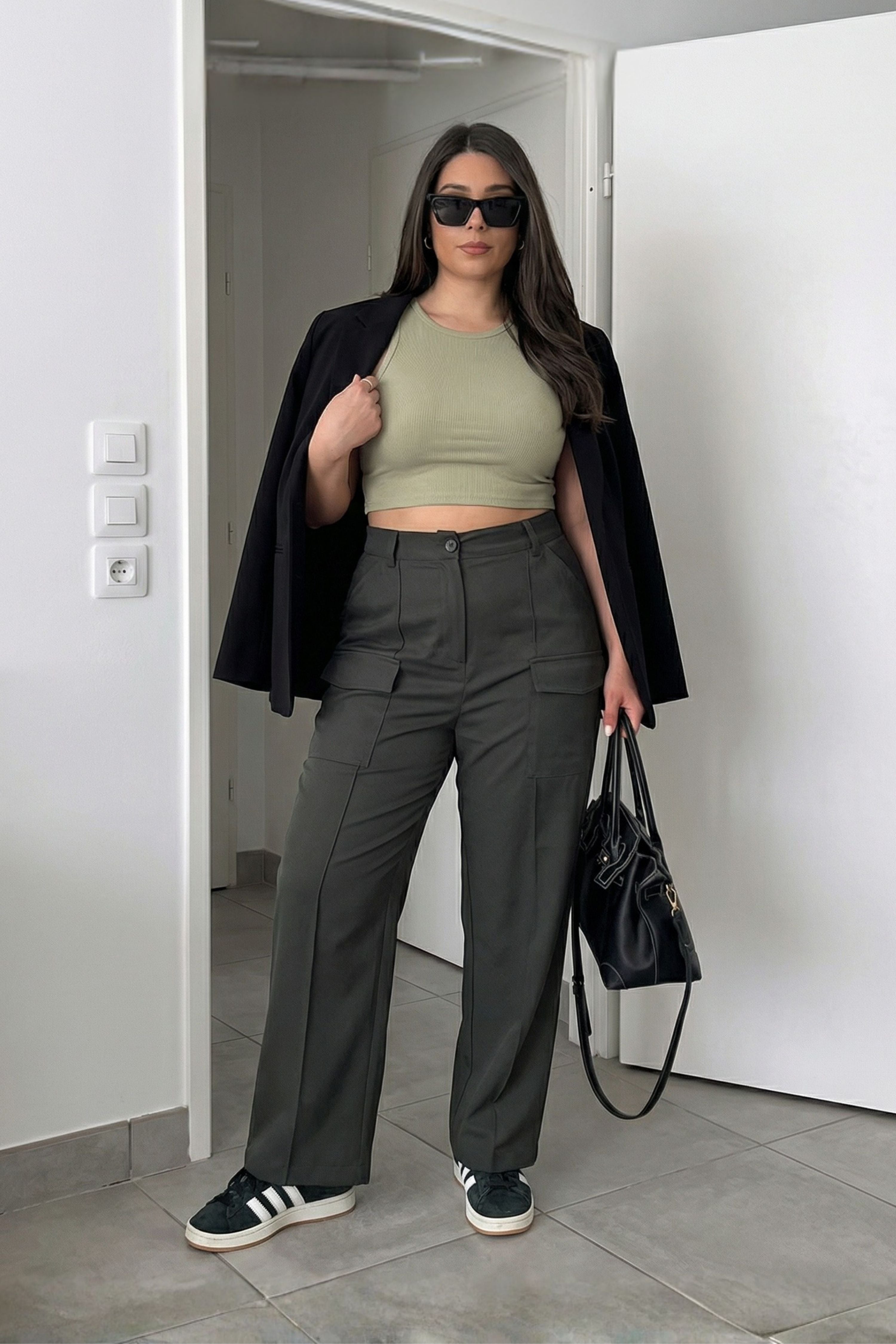 Black Pocket Pants