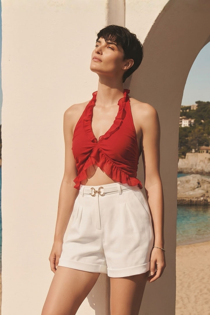 Scarlet Ruffle Co-ord Set