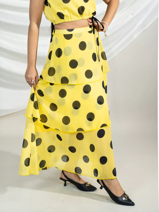 Retro -Chic Flounce Co-ord Set