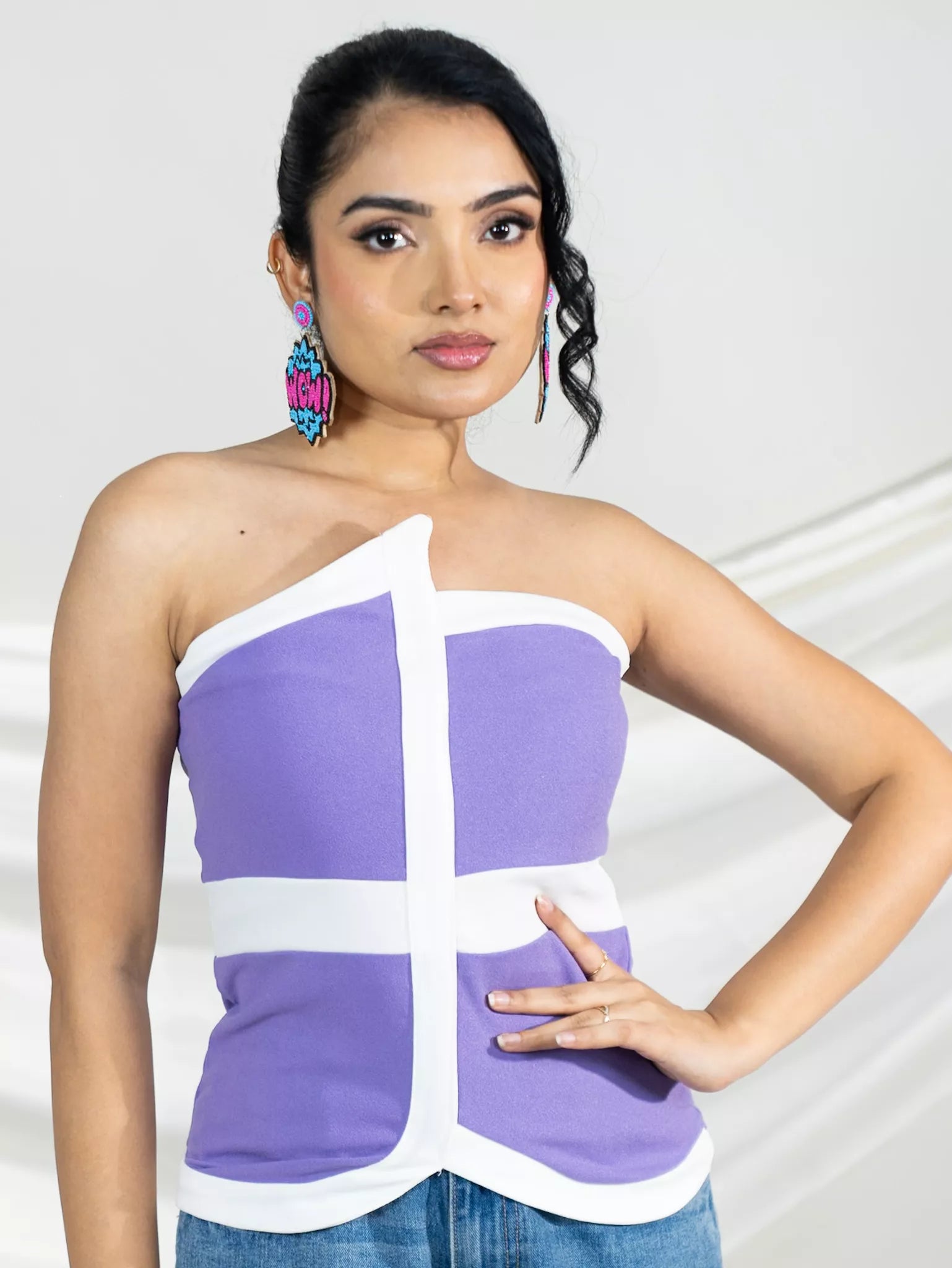 Lavender Off Shoulder Top