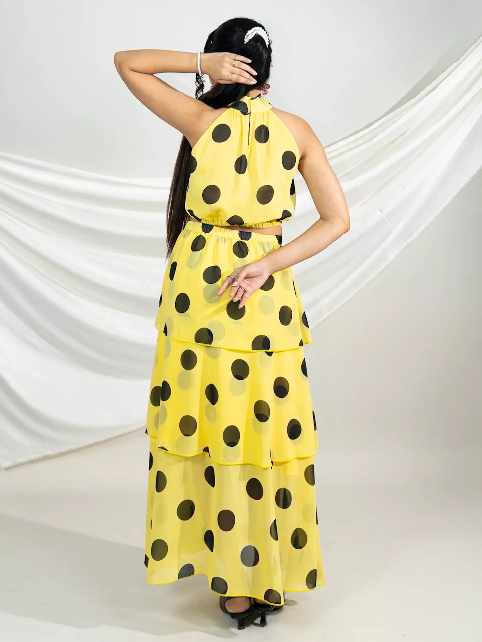 Retro -Chic Flounce Co-ord Set