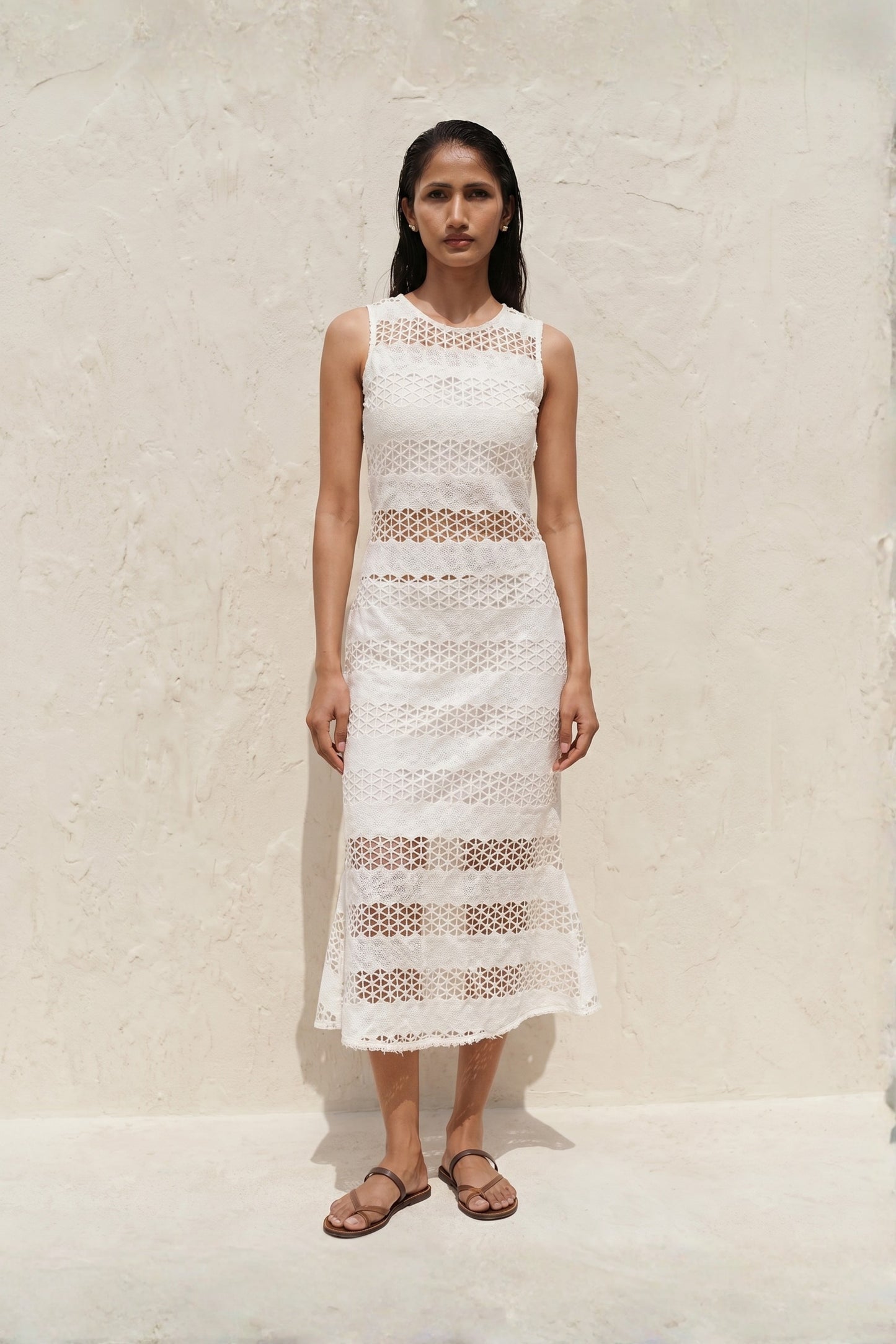 Sculpted Crochet Dress