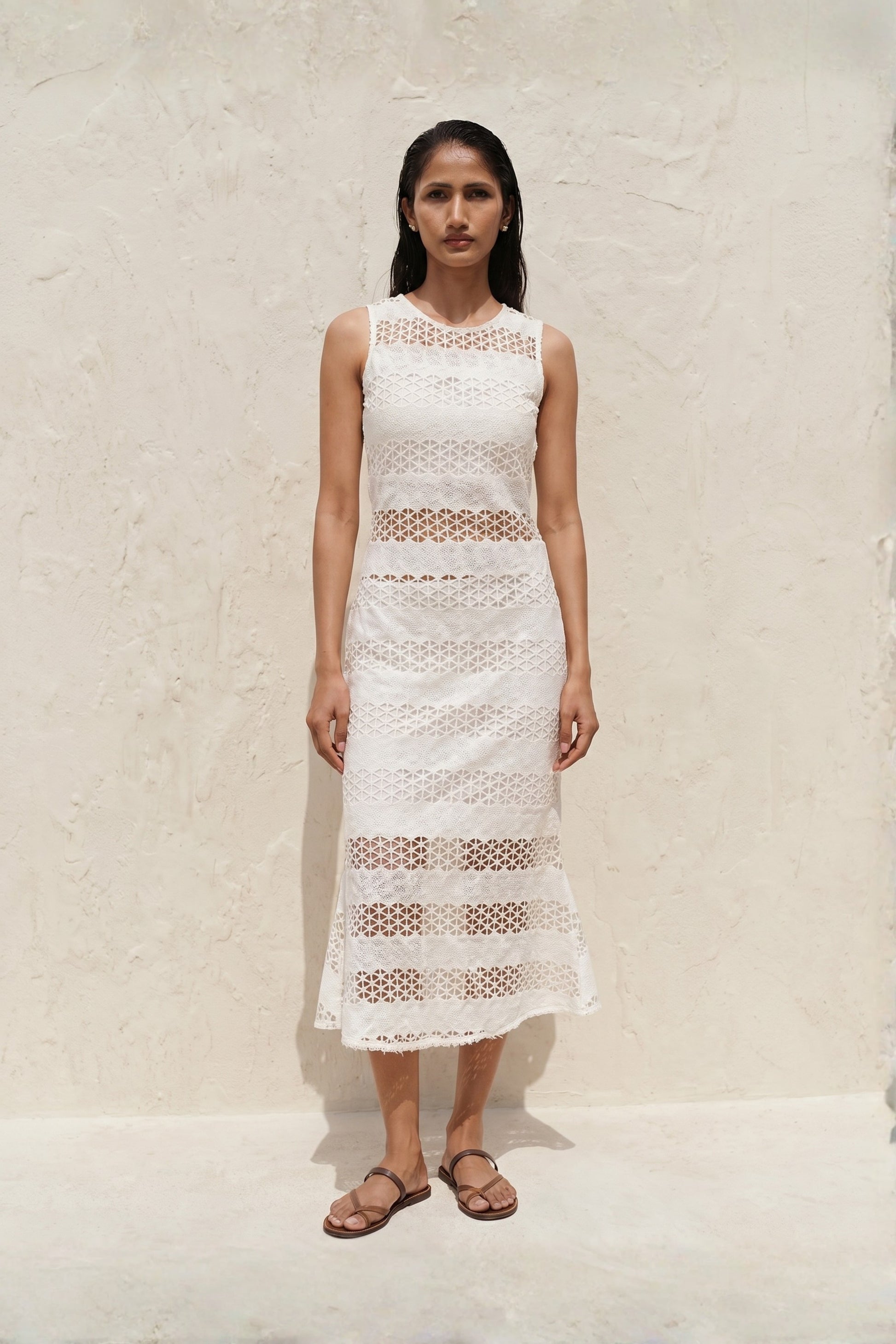 Sculpted Crochet Dress