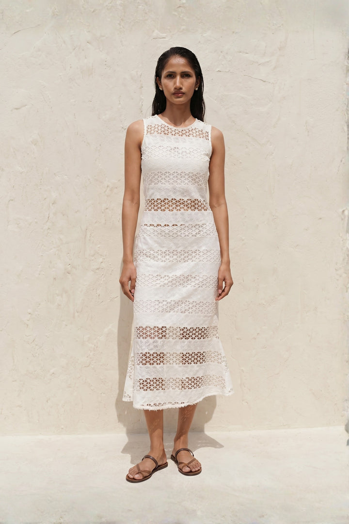 Sculpted Crochet Dress
