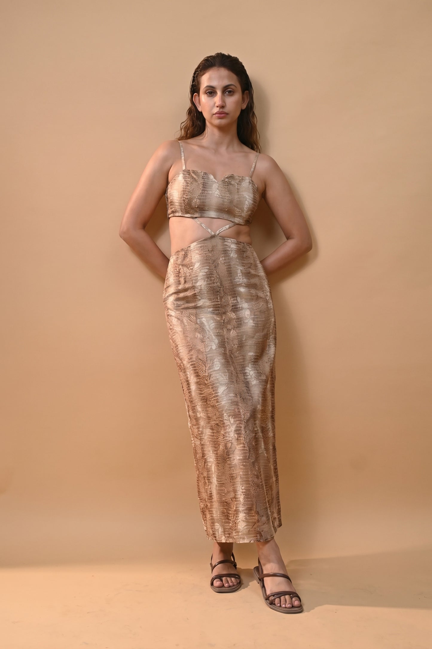 Rustic Luxe Strappy Dress