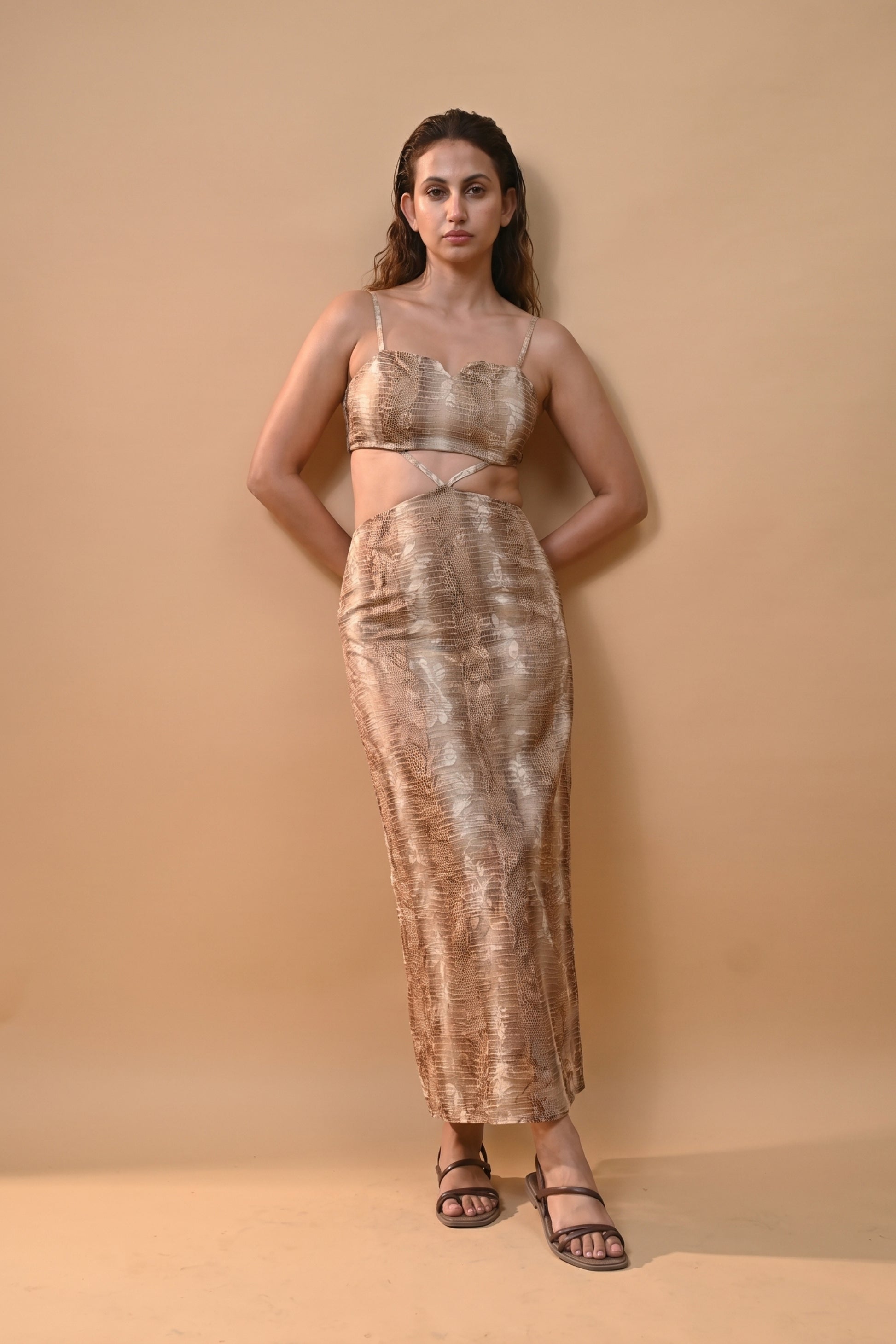 Rustic Luxe Strappy Dress