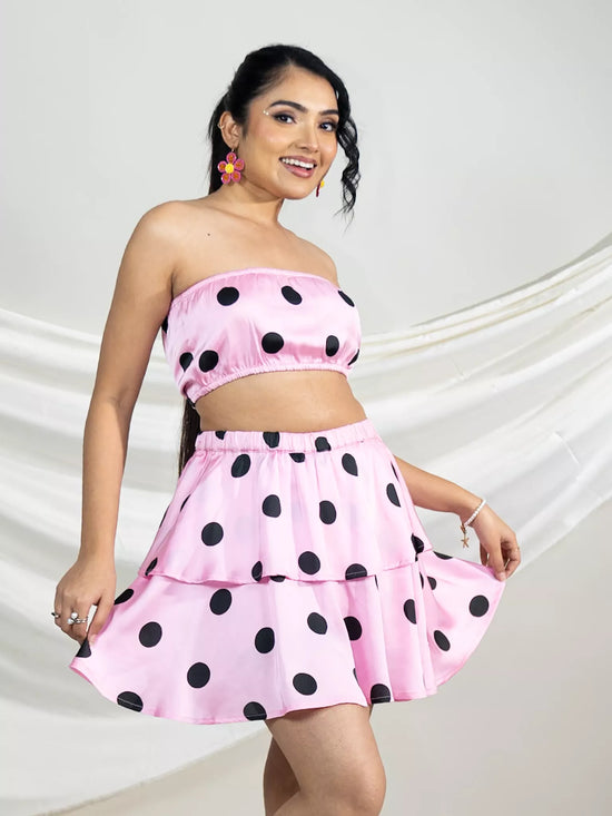 Playful Pink Polka Co-ord set